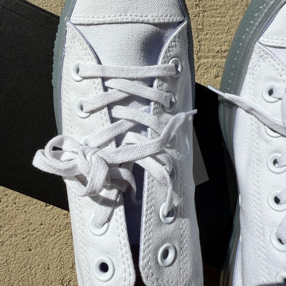 NIB Converse ALL STAR‎ White translucent gray sole - ice -TWILIGHT PULSE NEW 9.5 - Picture 6 of 13